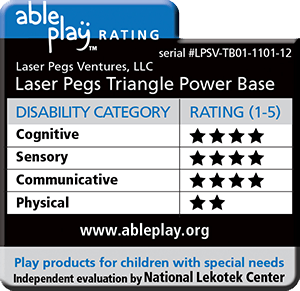 educational laser pegs power base