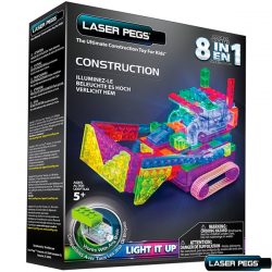 Laser Pegs Motorized Light Up Construction Runners Educational Building Block Set Toys for Boys & Girls
