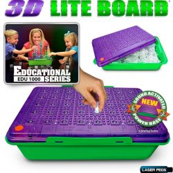 Laser Pegs 3D Lite Board and Storage Bin