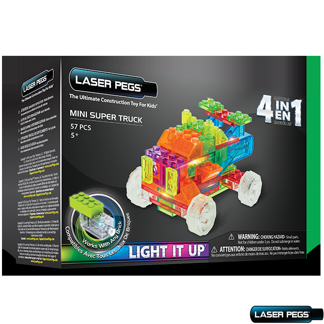 Laser Pegs MPS Mini Super Truck Light Up Building and Construction Sets