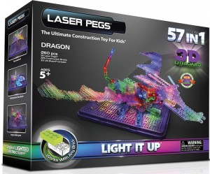 If you’re looking for the ultimate value in Laser Pegs, the 57 in 1 Dragon kit is your answer