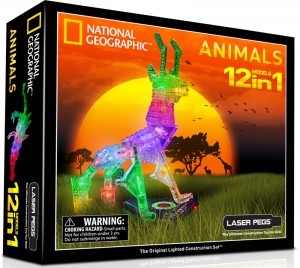 NG200 National Geographic Animals 12 in 1 Models Kit by Laser Pegs