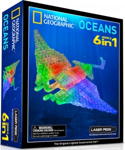 NG100 National Geographic Oceans 6 in 1 Models Kit by Laser Pegs