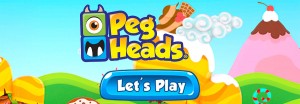 Play the Peg Heads Side Scroller Game by Laser Pegs